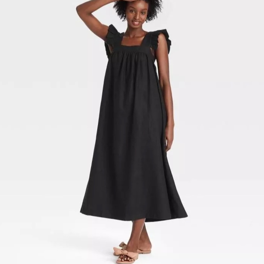a new day Black Midi Dress